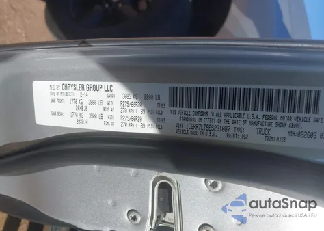 2014 Ram 1500 Big Horn из США, поврежденный, VIN 1C6RR7LT9ES231087